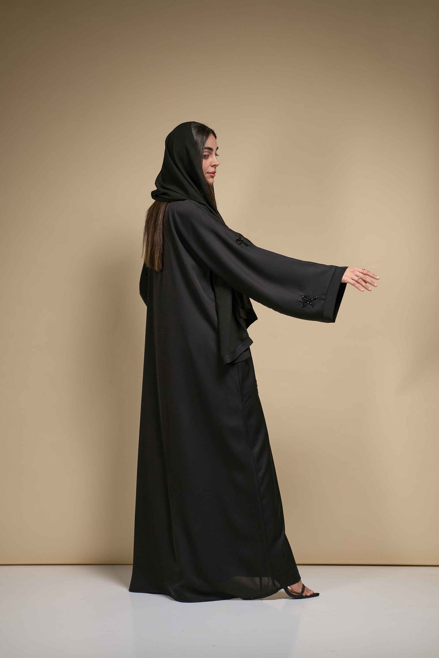 Black Bow Abaya