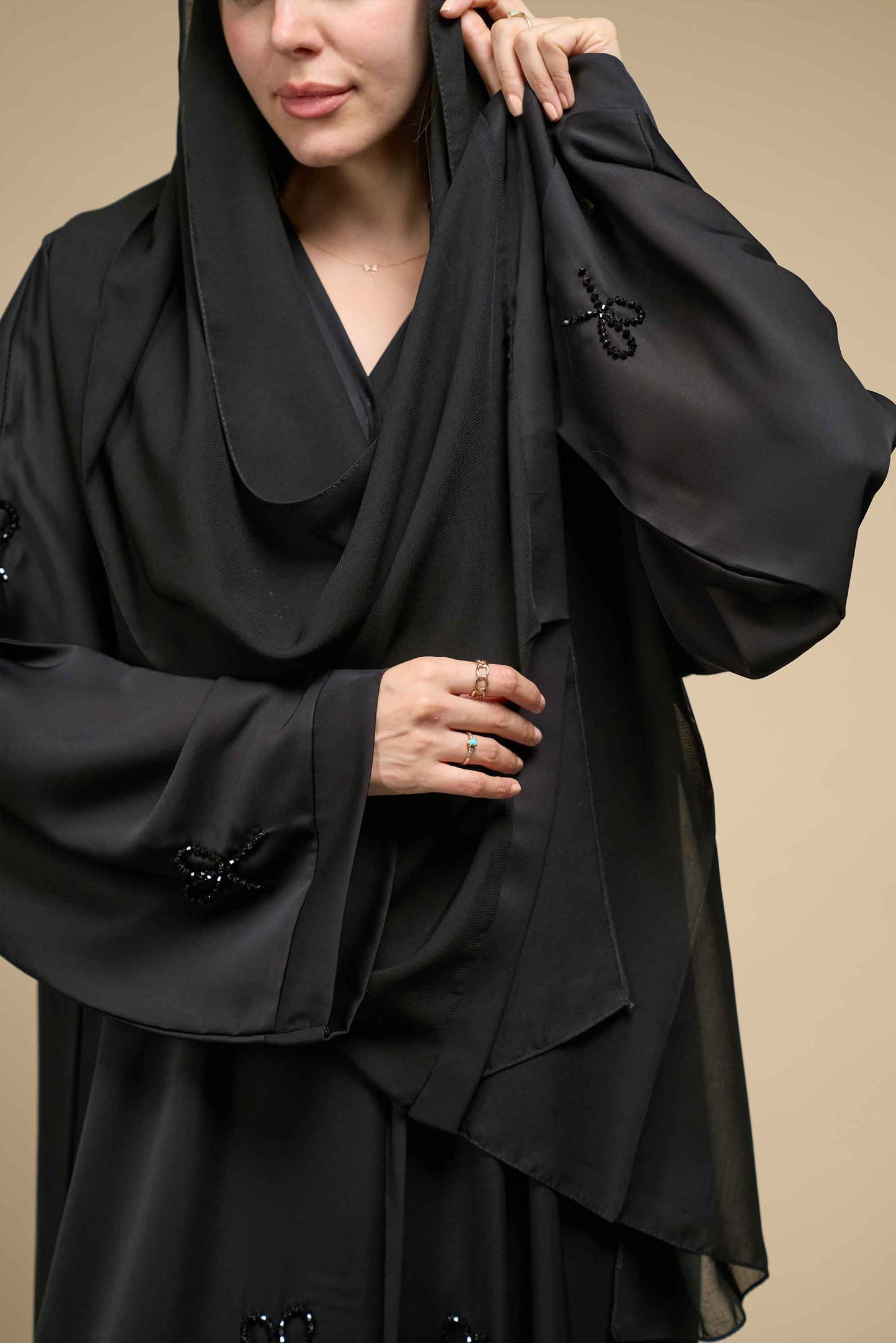 Black Bow Abaya