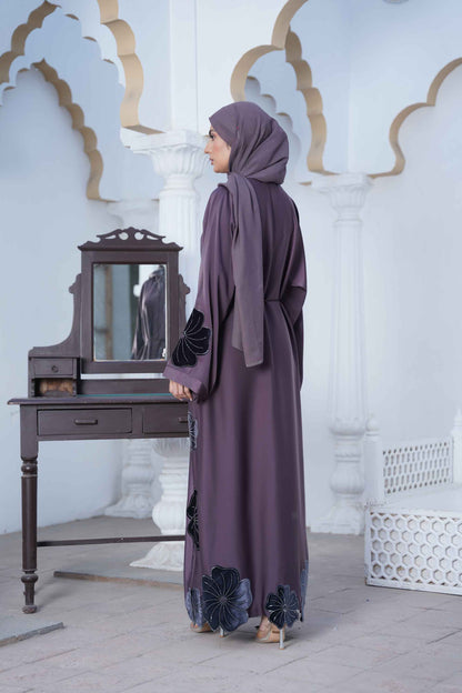 Velvet Blossom Abaya
