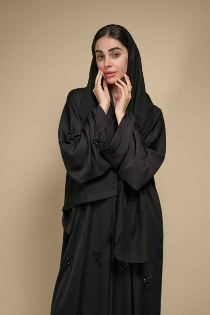 Black Bow Abaya